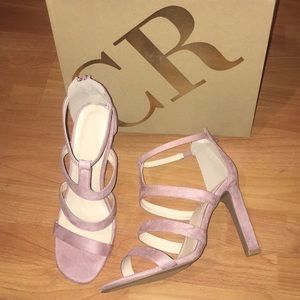 Charlotte Russe Rose Suede Heels